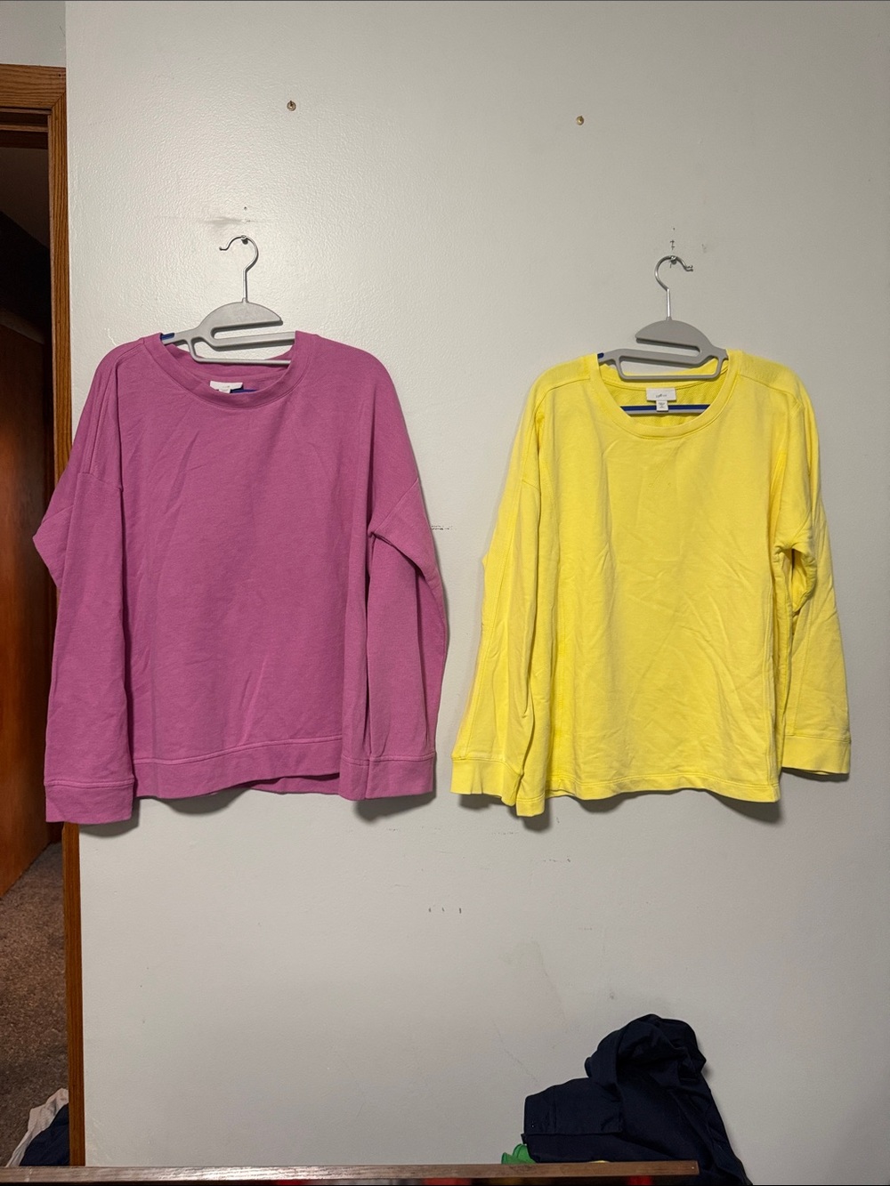 J. Jill Girls' Crewneck Sweatshirts in Pink and Yellow